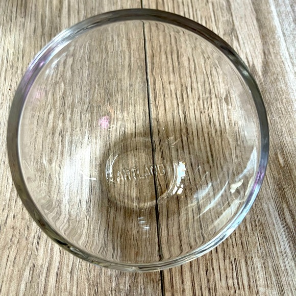 ARTLAND Glass, side swiped, dessert dishes, set of 6 - Picture 7 of 7